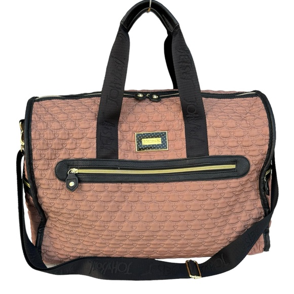 Betsey Johnson Handbags - Betsy Johnson Quilted Travel Baby Duffle Bag